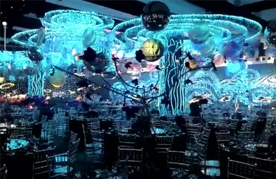 燈光秀-婚禮會場